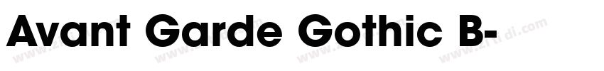 Avant Garde Gothic B字体转换